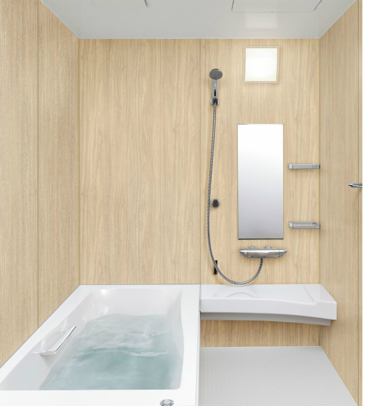 高級感ある浴室へのリフォームにおすすめシステムバス ユニットバス スパージュ リクシル LIXIL INAX システムバスルーム スパージュ BXタイプ B1717(1650mm×1650mm)サイズ 全面張り 戸建1階用ユニットバス リクシル LIXIL 高級 浴槽 浴室 お風呂 リフォーム 建材屋