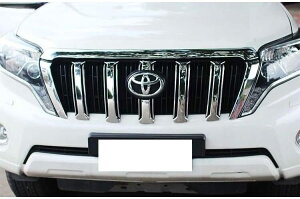 トヨタ ランドクルーザー プラド 150 中期 (2013-2016年) メッキ グリルカバー フロントグリル グリルフィン パネル ガーニッシュ ランドクルーザープラド ランクルプラド 中期 6P
