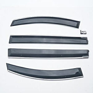 マツダ プレマシー CR系 (2005年2月から2010年7月まで) メッキ モール 取付金具付き ドアバイザー サイドバイザー ドア サイド バイザー