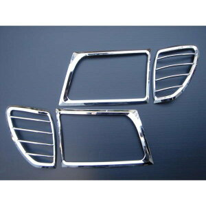 トヨタ ランドクルーザー 100系 ランクル100 前期 中期 (1998年-2004年) メッキ ヘッドライト ヘッドランプ ヘッド リム リング カバー ガーニッシュ 枠