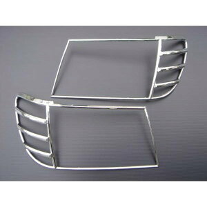 トヨタ ランドクルーザー 100系 ランクル100 後期 (2005年-2007年) メッキ ヘッドライト ヘッドランプ ヘッド リム リング カバー ガーニッシュ 枠