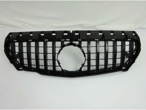 メルセデス ベンツ W117 C117 X117 CLA CLA180 CLA250 前期 2014-2016y パナメリカーナ AMGルック グリル BK ブラックフィン ガーニッシュ フロント グリル