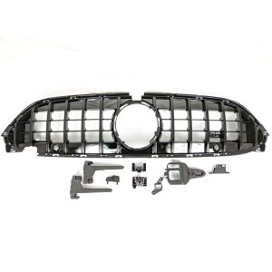 メルセデス ベンツ C236 A236 CLE200 スポーツ CLEクラス クーペ カブリオレ ブラックフィン パナメリカーナ 現行 AMG ルック フロント グリル カバー パネル グリル ガーニッシュ b11650