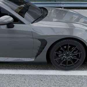 トヨタ GR86 ハチロク ZN8 RC SZ RZ アニバーサリーリミテッド スバル BRZ ZD8 R S カップカー ベーシック アニバーサリーリミテッド 2021y- カーボンルック フェンダーダクト カバー エアロ サイド