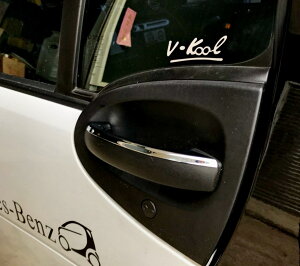 メルセデス ベンツ smart スマート フォーツー スマートフォーツー  W451 (2007 ? 2014年)メッキ ドア カバー ドアハンドル カバー ガーニッシュ プロテクター ノブ FOR TOW