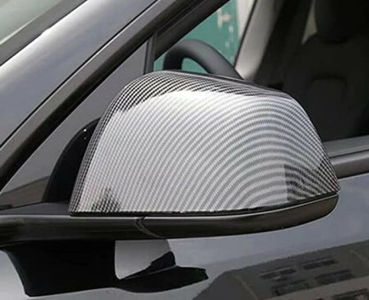 リアルドライカーボンファイバーバックミラーカバーテスラモデル Y/3  