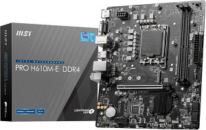 MSI }U[{[h PRO H610M-E DDR4 14/13/12Intel(LGA1700)Ή1xPCI-e 4.0 x16 Micro-ATX MB6174