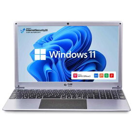 GLM GM-JAPAN ノートパソコン Windows 11 Office搭載 15.6インチ メモリ 8GB/SSD 256GB/テンキー 日本語キーボード WPS Office/Celeron/WIFI/USB3.0/HDMI/WEBカメラ/FullHD