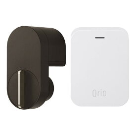 Qrio Lock ブラウン・Qrio Hubセット スマホでカギを開閉 外出先からカギを操作できる スマートロック スマートフォン 電子キー 対応 キュリオロック キュリオハブ