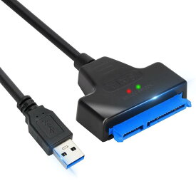 VCOM SATA USB 変換ケーブル hdd3.5 usb 2.5/3.5インチsata USB変換アダプター SSD HDD データ取り出し SATA USB 3.0 変換アダプタ UASP対応 高速転送 最大6TBWindows/Mac OS 両対応（AC電源添付なし）