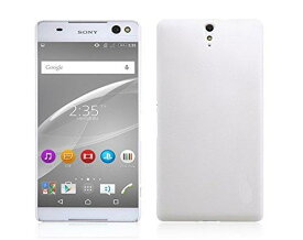 ソニー Sony Xperia C5 Ultra磨き砂面 携帯用ケース スマートフォン保護カバー 2色「522-0080」 (ホワイト)