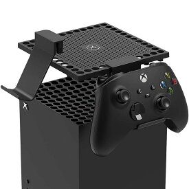 Xbox Series X用放熱防塵カバー,コントローラーホルダー,ヘッドセットホルダー,コントローラースタンド ヘッドセットハンガーフック 異物侵入防止 汚れ防止 収納 取り付け簡単 丈夫 Xboxシリー