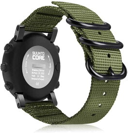 for Suunto Core バンド ベルト スポーツバンド 交換用ストラップ ウォッチベルト ソフト ナイロン製 調節可能 通気 おしゃれ