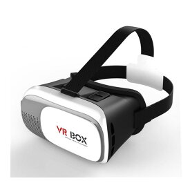 Japandrect VR BOX 3Dメガネ ゲーム 映画 ビデオ スマートフォン向け ヘッドバンド付き 頭部装着