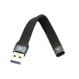 Xiwai 13cm 10Gbps USB 3.1 タイプ C メス - USB3.0 タイプ A オス フラット スリム FPC データ ケーブル ラップトップ &amp; 電話用