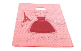 navire naissant かわいい 楽しい ピンク スカート エッフェル塔 デザイン ビニール袋 買い物袋 レジ袋 約50枚 セット