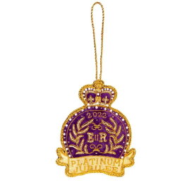 英国 バッキンガム宮殿 エリザベス女王 プラチナジュビリー 在位70周年 記念 記念 デコレーション オーナメント 紋章