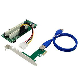 Dovhmoh PCI-E X1〜2XPCIカードスロット拡張カード PCIカードスロット変換カード スプリット プラグアンドプレイ フリードライブ PC用