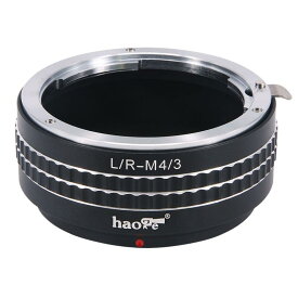 Haoge 手動レンズマウントアダプター Leica R LRレンズからオリンパス パナソニック マイクロフォーサーズ MFT M4/3 M43マウントカメラ用