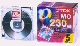 TDK 3.5MO 230MB Macフォーマット5枚パック MO-R230MX5A