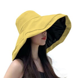 [SooPii] UVカット 帽子 レディースハット 遮光性 つば広 飛びにくい 紫外線対策 撥水加工 抗菌/吸汗/通気 折り畳み 日焼け 春夏 あご紐 小顔効果 女優帽 旅行用 軽量便利