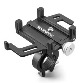 ROCKBROS(ロックブロス)自転車 スマホホルダー 携帯ホルダー バイク 防水 振動吸収 携帯固定 アルミ 脱落防止 オートバイ 地図 取付け簡単 3.5～7.2インチに多機種対応