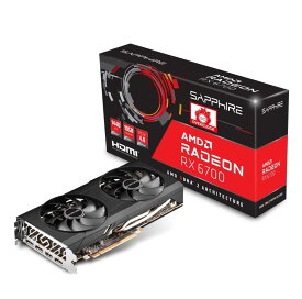 SAPPHIRE RADEON RX 6700 GAMING OC 10GB グラフィックスカード 11321-03-20G VD8140 ブラック