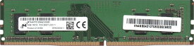 Micron マイクロン PC4-19200U (DDR4-2400) 4GB 1Rx16 PC4-2400T-UC0-11 DIMM 288pin デスクトップパソコン用メモリ 型番：MTA4ATF51264AZ-2G3B1 片面実装 (1Rx16)
