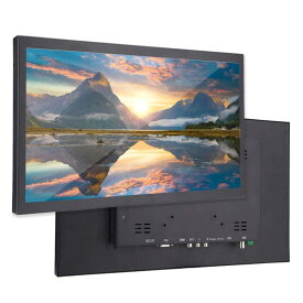 ポータブルモニター-17.3in1920x1080フルメタル産業用モニター（HDMI/VGA/AV/BNC/USB入力、PC、TV、CCTV、カメラ、コンピューター、ドローン、Raspberry Pi用）