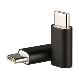 AXYO【2個セット】USB Type-C &amp; Micro USB 変換アダプタ Micro USB to USB-C アダプタ ケーブル 高速転送 Type-Cポートのデバイスに対応 汎用交換アダプター
