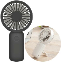 リズム(RHYTHM) 携帯扇風機 【 節電 熱中症 対策】国内メーカー 弱でも涼しい ハンディファン 静音 DCモーター 2重反転ファン USB 充電式 小型 強力 16.2x8.5x3.9cm 「 Silky Wind Handy Fan S 」