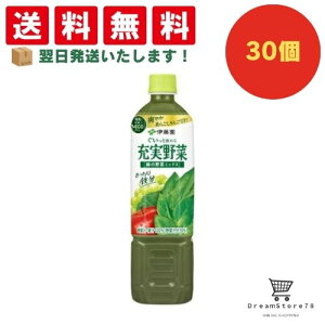 【できたてホヤホヤ!”賞味期限最新”をお届け】【お菓子 業務用 差し入れ 景品 イベント パーティー】伊藤園 充実野菜 緑の野菜ミックス PET 740g 30個セット 8LINK