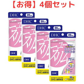 DHC ニュースリム 20日分 送料無料 4個セット 80粒 サプリメント ダイエット タブレット 健康食品 人気 サプリ女性 健康 美容 食事 運動 アシスト 海外 ギムネマ ビタミン メリロート 杜仲 大豆ペプチド