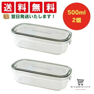 iwaki(イワキ) 耐熱ガラス 保存容器 クールグレー 500ml 2個セット