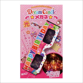 ドリームキャンドル デラックス めがね 誕生日 スーパードリームキャンドル デラックス 花火めがね 花火 不思議めがね 不思議 星 スター パーティー パーティ グッズ おもしろグッズ バースデーパーティー 飾りつけ