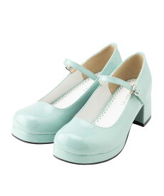 【SALE】 レディース 靴 パンプス ストラップ おでこパンプス 人気 ロリータパンプス お任せロリータパンプス 厚底 太ヒール 疲れにくい 歩きやすい バックル【 サイズ豊富 21cm-26.5cm 】地雷系 量産型 参戦服 闇属性 DearMyLove 夢展望