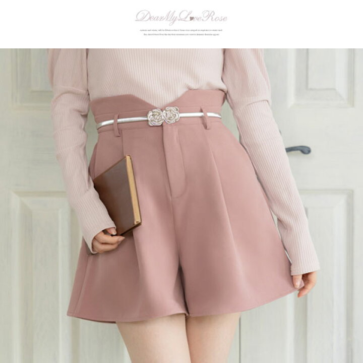 楽天市場】【SALE】 ハイウエストシンプルショートパンツ レディース  