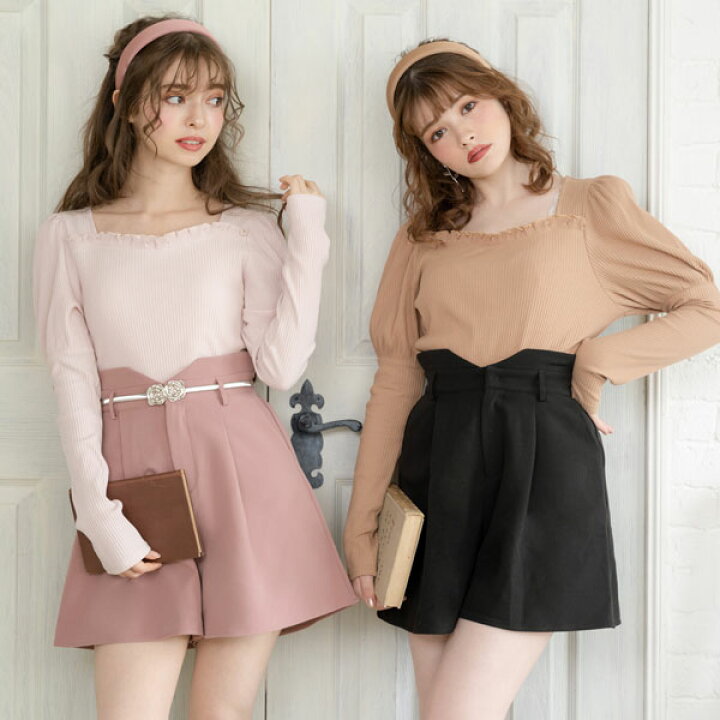 楽天市場】【SALE】 ハイウエストシンプルショートパンツ レディース  