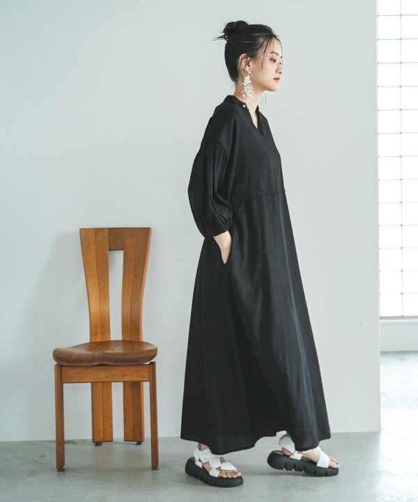 楽天市場】【SALE】 リネンスキッパーワンピース レディース 
