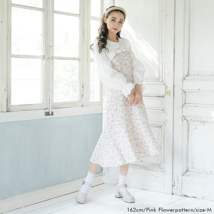 楽天市場】胸元リボンマーメイドキャミワンピ レディース ワンピース  