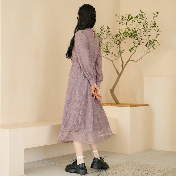 楽天市場】【SALE】 総レースリボンタイワンピース ワンピース 