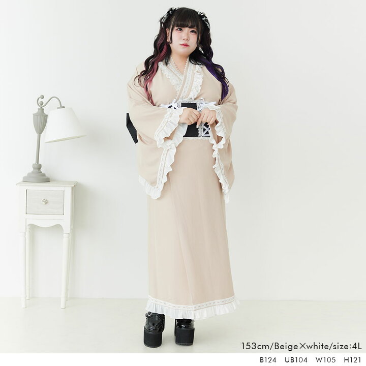 楽天市場】【SALE】 ハートレースフリルセバレート浴衣 レディース  