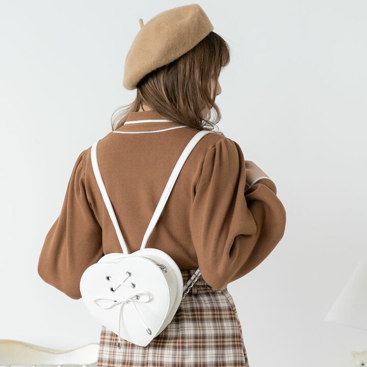 楽天市場】【SALE】 レースアップハートミニリュック レディース  