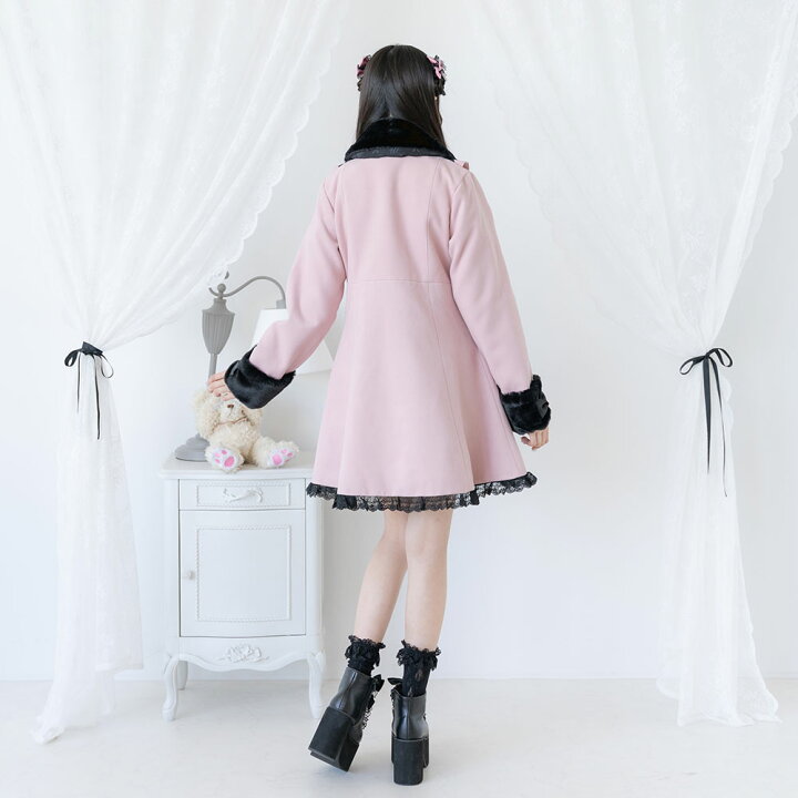楽天市場】レースフリルビジュープリンセスリボンコート レディース 