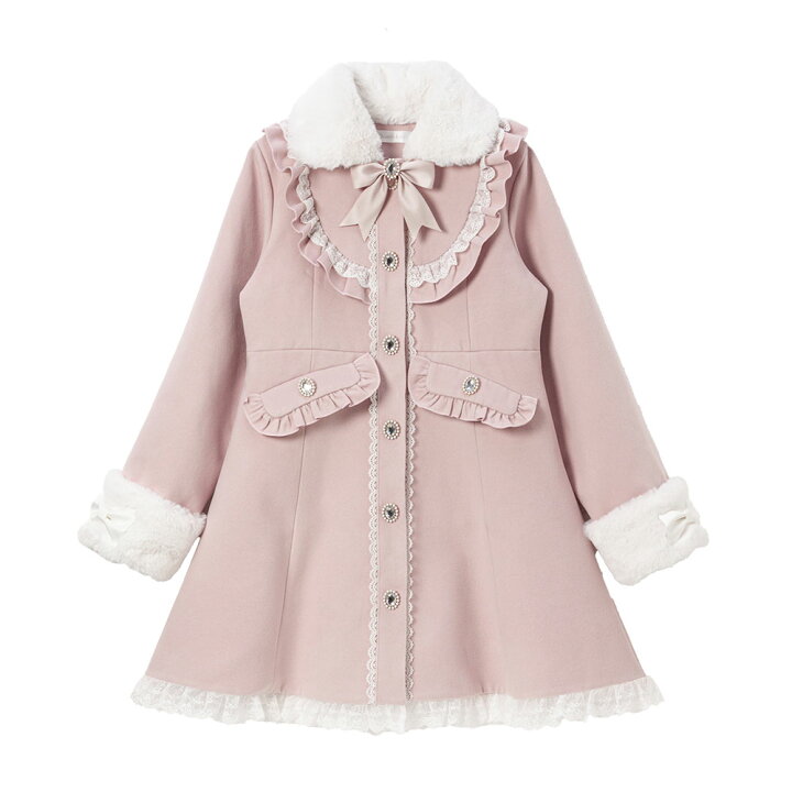 楽天市場】レースフリルビジュープリンセスリボンコート レディース 