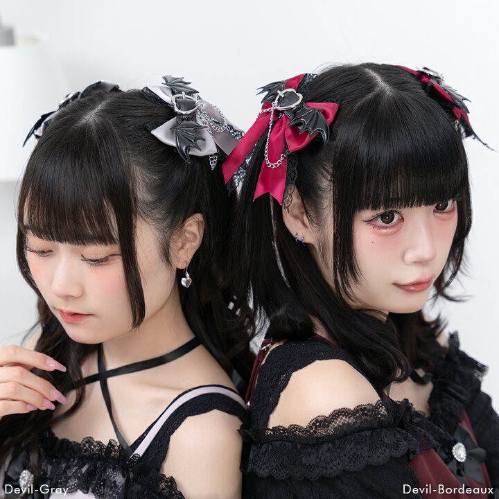 楽天市場】選べる天使or悪魔2個ヘアクリップセット : 夢展望 YUMETENBO