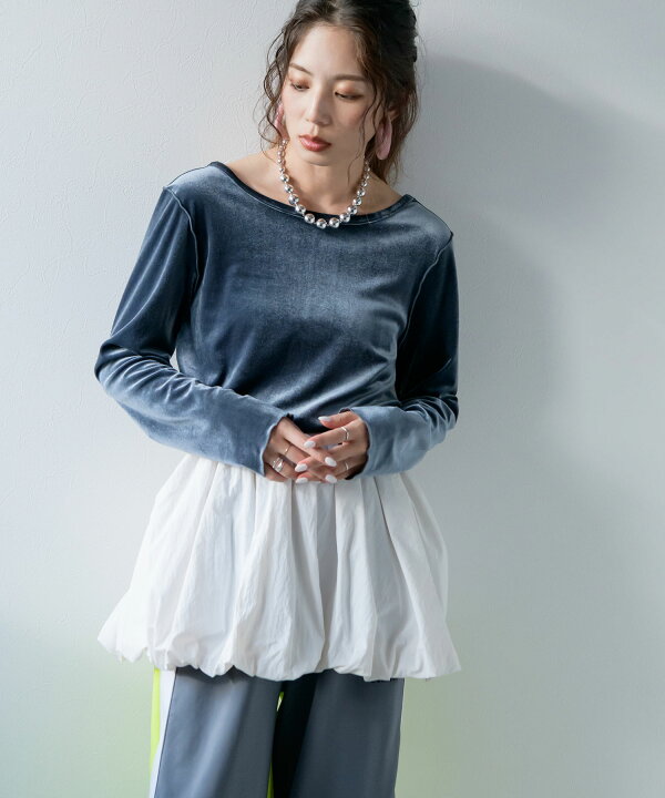 楽天市場】【SALE】 2wayベロアトップス : 夢展望 YUMETENBO