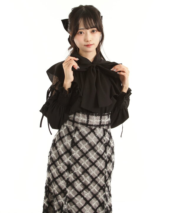 楽天市場】ショルダーレースフリルリボンブラウス : 夢展望 YUMETENBO