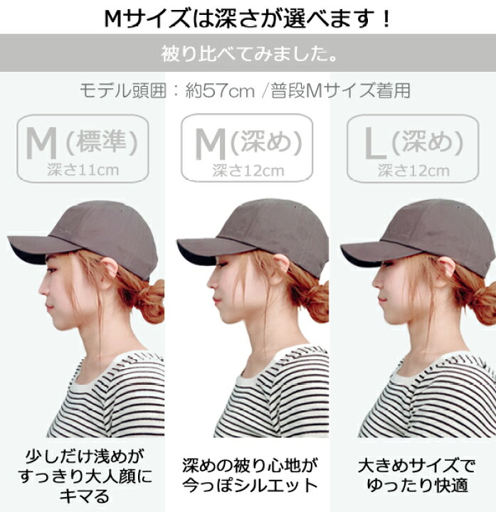 楽天市場 深め キャップ レディース メンズ キッズ 帽子 ママ 大きいサイズ 小さい おそろい 親子 コーデ スッピン 隠し コットン メール便送料無料 Uvカット 春 夏 秋 冬 紫外線対策 おしゃれ 可愛い ロゴ 黒 白 ベージュ グレー ブラウン 深い 女の子 コットンツイル