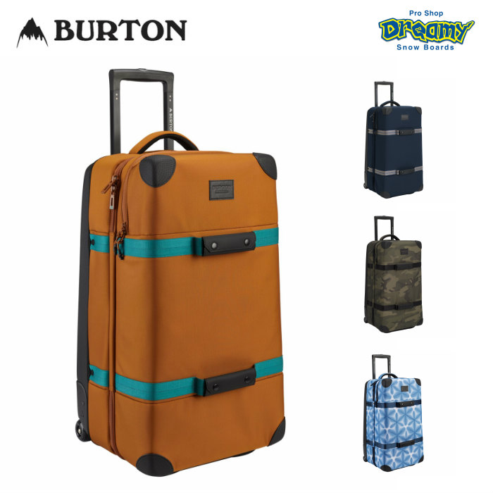 BURTON バートン Wheelie Double Deck 86L Travel Bag 149441 キャリーバッグ 50/50オープニング  CRAMゾーン TSA認証ロック対応 SnakeStack 2021WINTER 正規品 | DREAMY